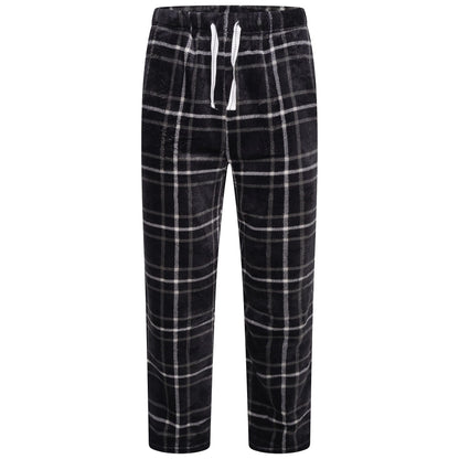 Mens Plush Fleece Lounge Set Pyjama Tracksuit Soft Warm Loungewear - QHA UK