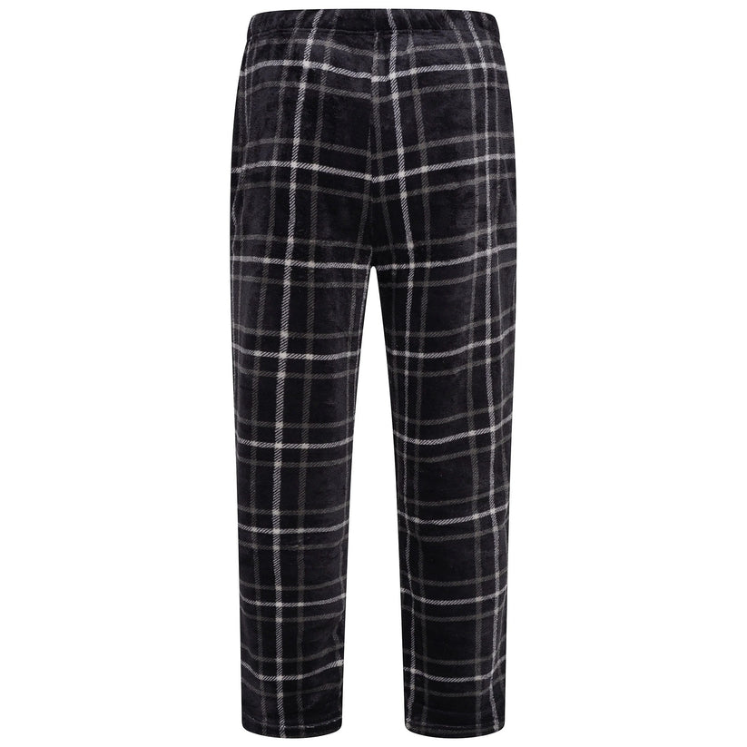 Mens Plush Fleece Lounge Set Pyjama Tracksuit Soft Warm Loungewear - QHA UK