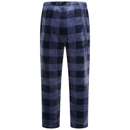 Mens Plush Fleece Lounge Set Pyjama Tracksuit Soft Warm Loungewear - QHA UK