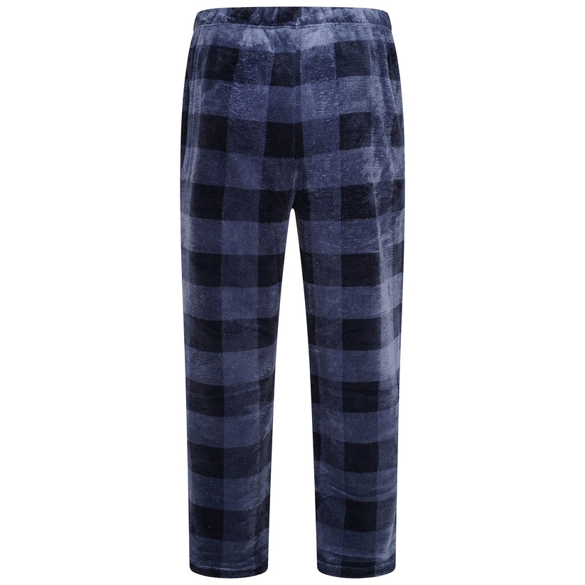 Mens Plush Fleece Lounge Set Pyjama Tracksuit Soft Warm Loungewear - QHA UK