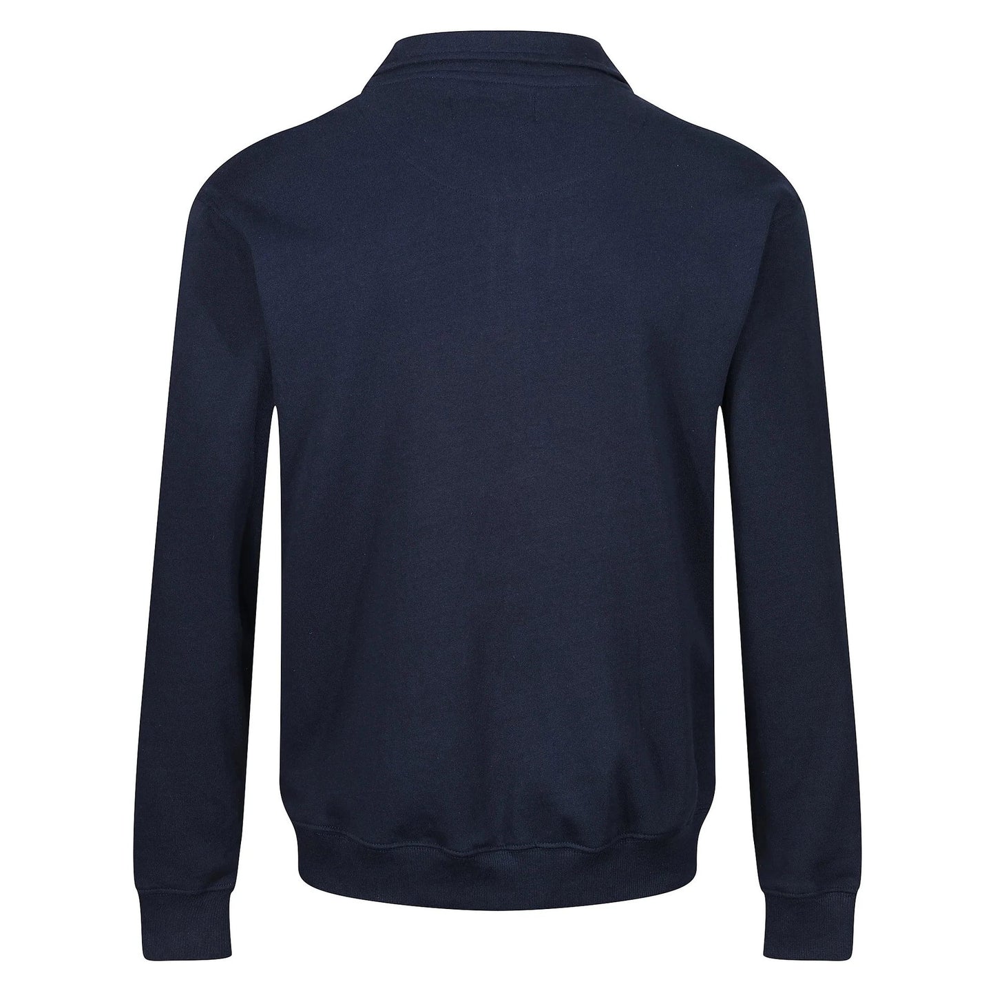 Mens Quarter Zip Sweatshirt Fleece Pullover Work Jumper Cotton Blend | - Zip Detail - QHA UK