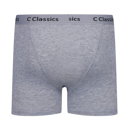 C Classics Mens 3 Pack Boxer Shorts Button Fly Cotton Rich Comfort Fit - Button Detail - QHA UK