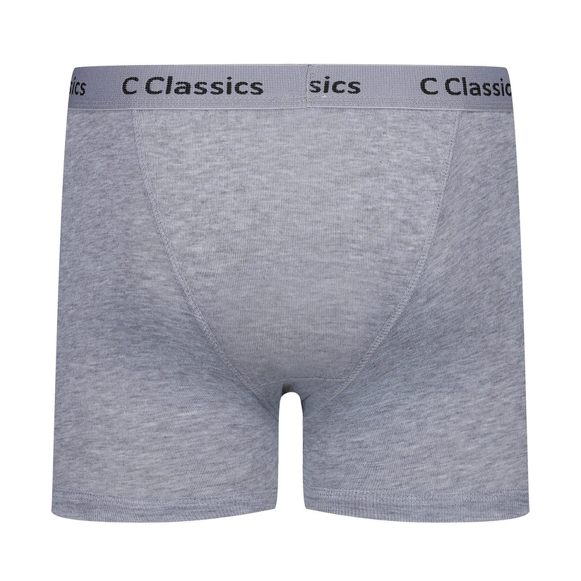 C Classics Mens 3 Pack Boxer Shorts Button Fly Cotton Rich Comfort Fit - Button Detail - QHA UK