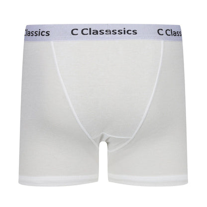 C Classics Mens 3 Pack Boxer Shorts Button Fly Cotton Rich Comfort Fit - Button Detail - QHA UK
