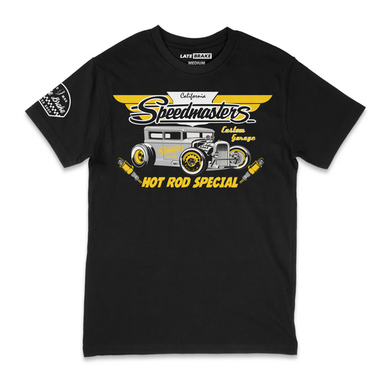 Late Brake Cali Speed Masters T-Shirt Cotton Car Enthusiast Tee - QHA UK