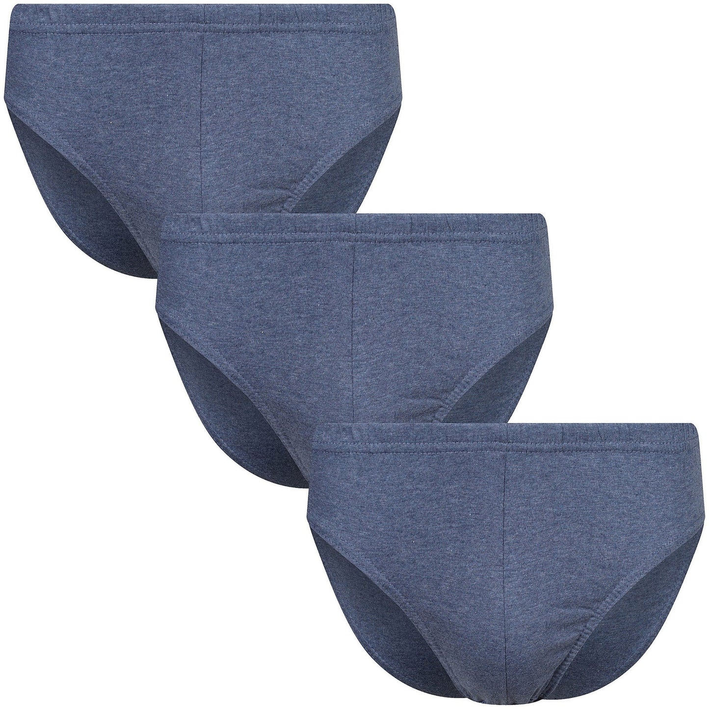 Canda Men's 3 Pack Cotton Briefs | Elasticated Waist | Classic Fit | S–3XL - Waistband Detail - QHA UK