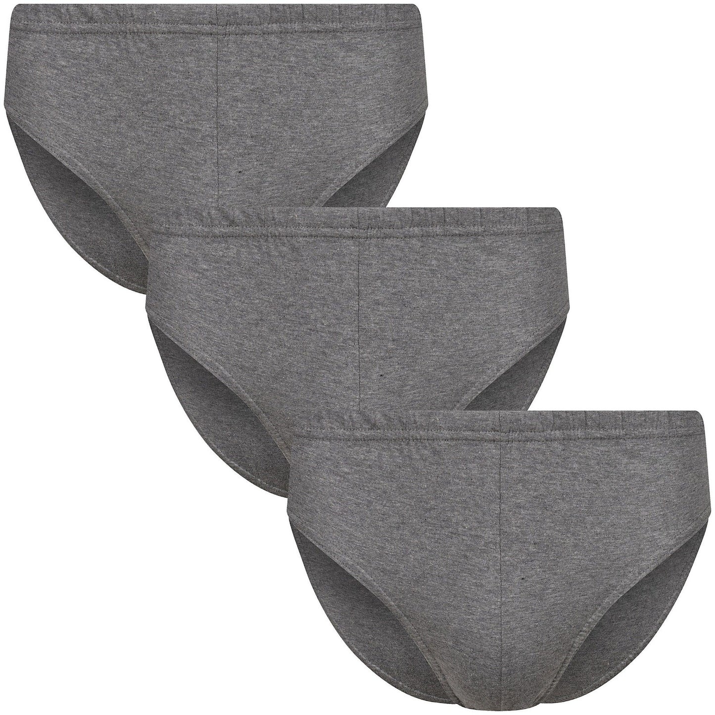 Canda Men's 3 Pack Cotton Briefs | Elasticated Waist | Classic Fit | S–3XL - Waistband Detail - QHA UK