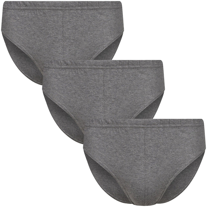 Canda Men's 3 Pack Cotton Briefs | Elasticated Waist | Classic Fit | S–3XL - Waistband Detail - QHA UK