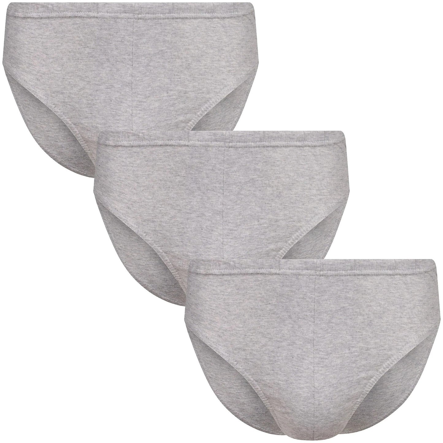 Canda Men's 3 Pack Cotton Briefs | Elasticated Waist | Classic Fit | S–3XL - Waistband Detail - QHA UK