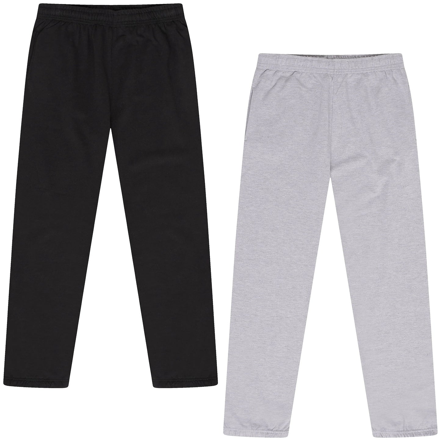 Mens Fleece Joggers Elastic Waist Tracksuit Bottoms Casual Sweatpants - QHA UK