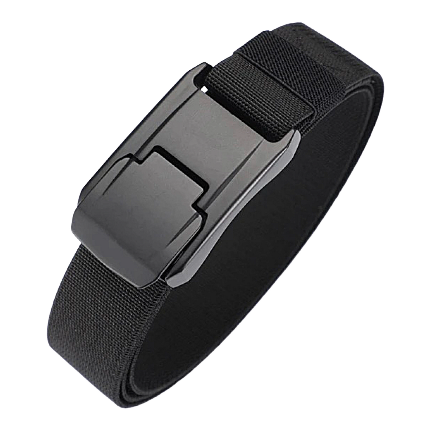 QHA Unisex Canvas Ratchet Belt, Ultra-Minimalist Plastic Buckle - QHA UK
