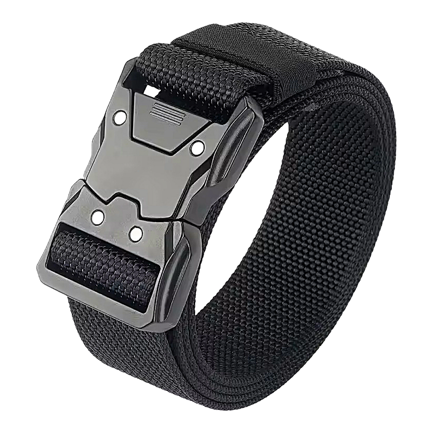 QHA Mens 38mm Quick Release Magnetic Buckle Canvas Belt CB05 - QHA UK