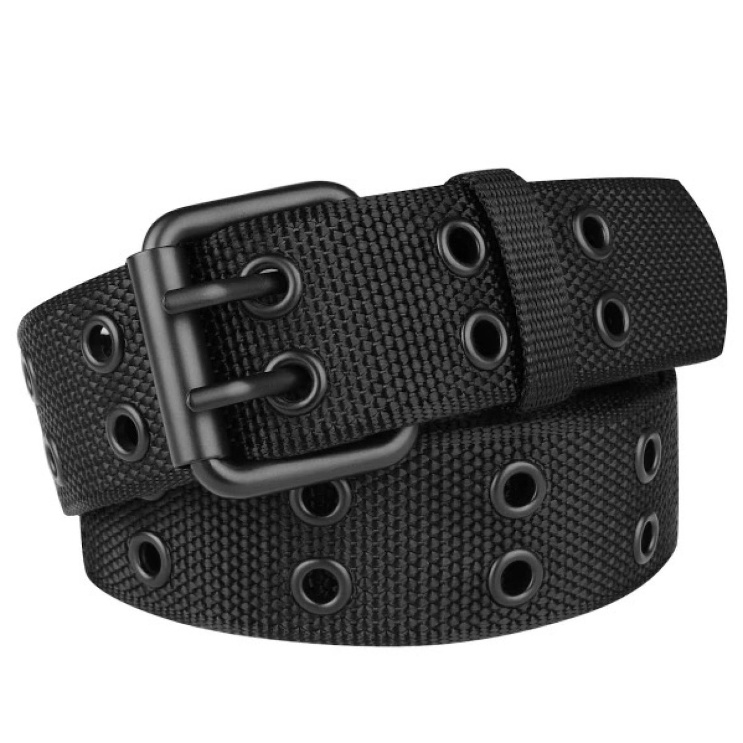 Mens 37mm Braided Canvas Golf Belt | Flexible Woven Strap & Pin - QHA UK
