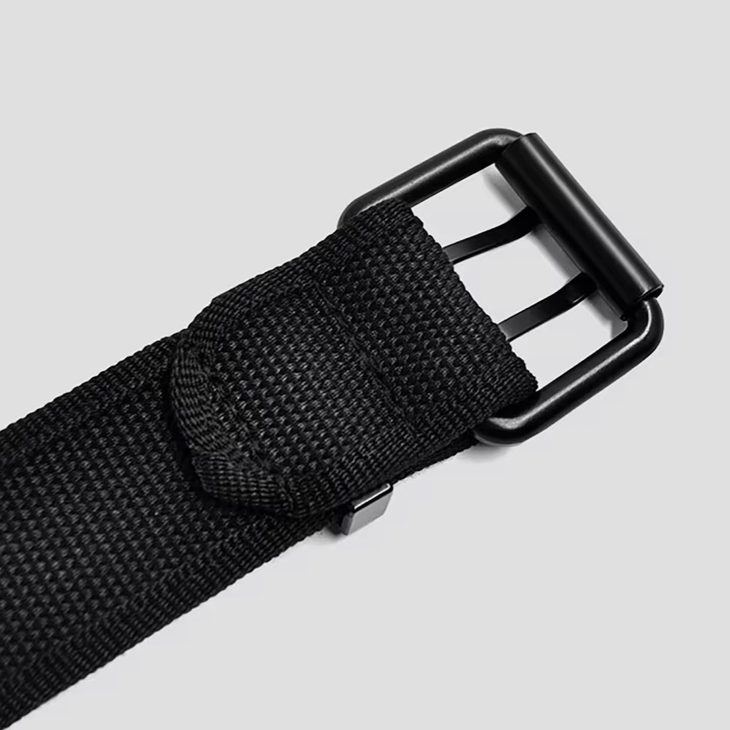 Mens 37mm Braided Canvas Golf Belt | Flexible Woven Strap & Pin - QHA UK