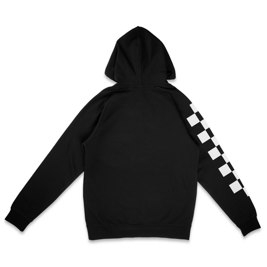 Late Brake Chequered Hoodie T-Shirt Car Enthusiast Tee | Late Brake - QHA UK