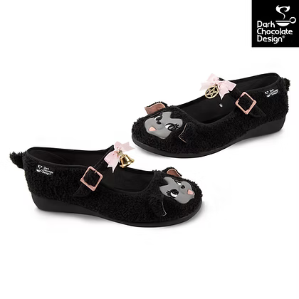 Chocolaticas Gothic Mary Jane Flats I Am the Black Sheep Plush - QHA UK