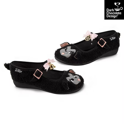 Chocolaticas Gothic Mary Jane Flats I Am the Black Sheep Plush - QHA UK