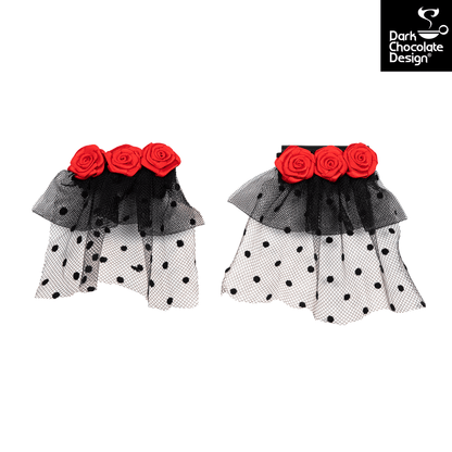 Chocolaticas Gothic Heels Melancholy Rose and Lace Mid UK 4.5-8.5 - QHA UK