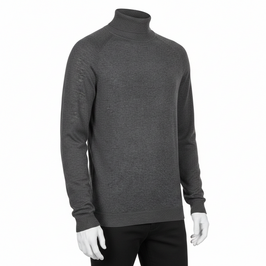 City Comfort Men's Roll Neck Jumper | Soft Knit | 6 Colours | Sizes M–2XL - QHA UK
