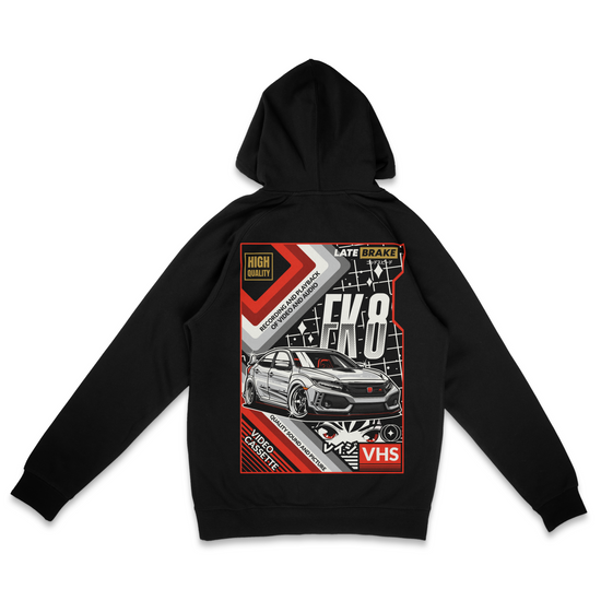Late Brake Civic Vhs Hoodie T-Shirt Car Enthusiast Tee | Late Brake - QHA UK