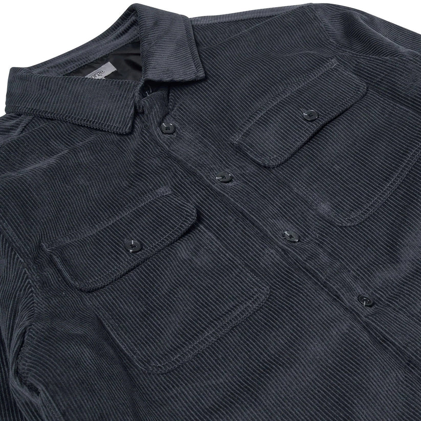 Corduroy Padded Jacket With Pockets - QHA UK