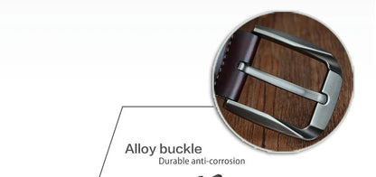 Mens Genuine Leather Belt Black Brown Jeans Trouser Waist 30-44 Free D - Waistband Detail - QHA UK