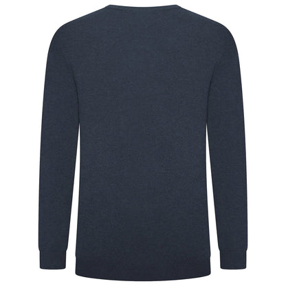 Crew Clothing Mens V Neck Jumper Cotton Knit Sweater Casual Regular Fi - Collar Detail - QHA UK