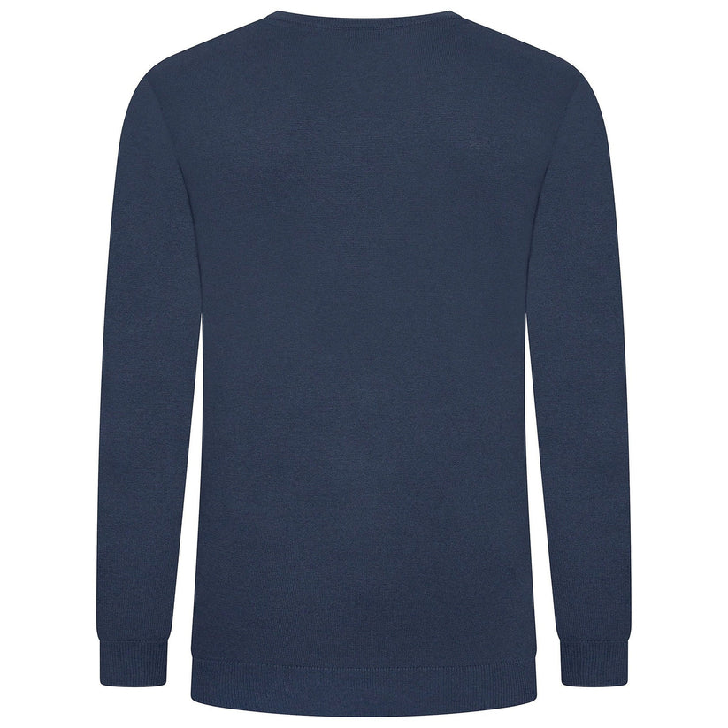 Crew Clothing Mens V Neck Jumper Cotton Knit Sweater Casual Regular Fi - Collar Detail - QHA UK