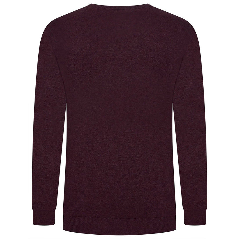 Crew Clothing Mens V Neck Jumper Cotton Knit Sweater Casual Regular Fi - Collar Detail - QHA UK