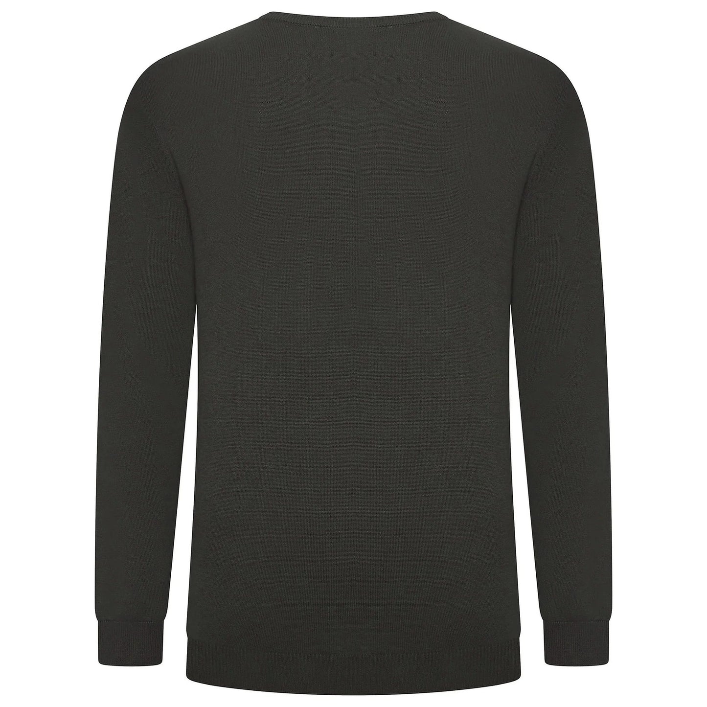 Crew Clothing Mens V Neck Jumper Cotton Knit Sweater Casual Regular Fi - Collar Detail - QHA UK