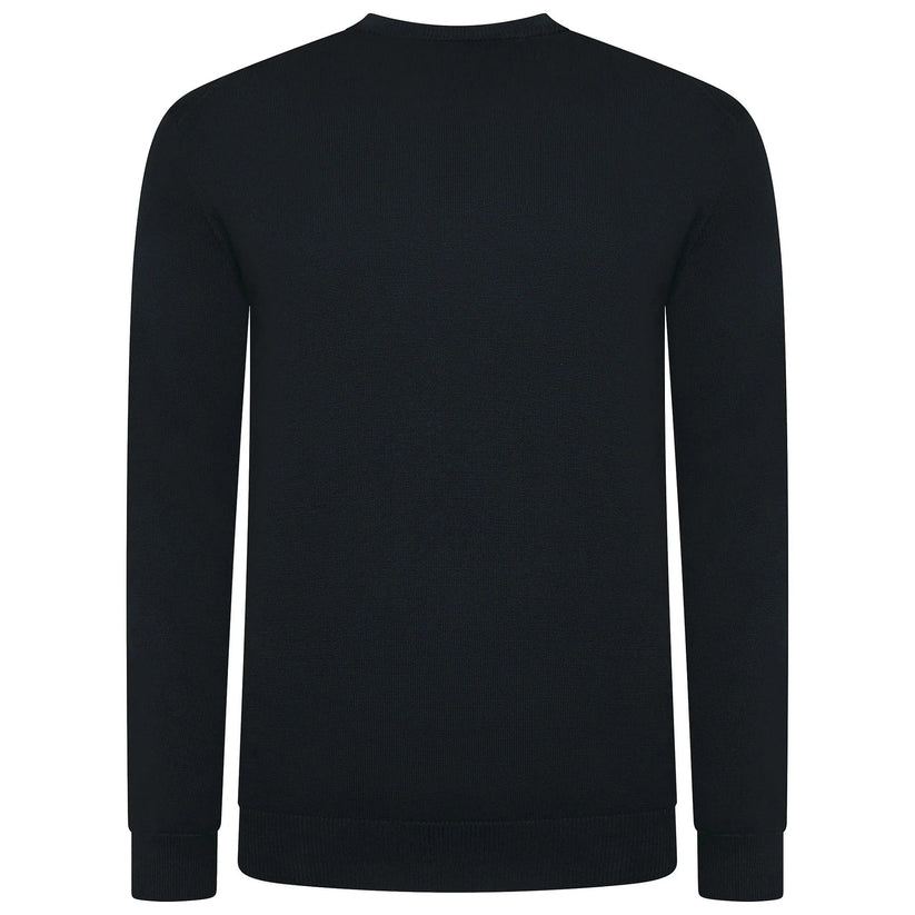 Crew Clothing Men's Cotton Crew Neck Jumper | Random Colour | XS–3XL - Collar Detail - QHA UK