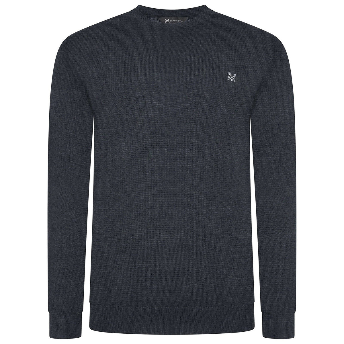 Crew Clothing Men's Cotton Crew Neck Jumper | Random Colour | XS–3XL - Collar Detail - QHA UK