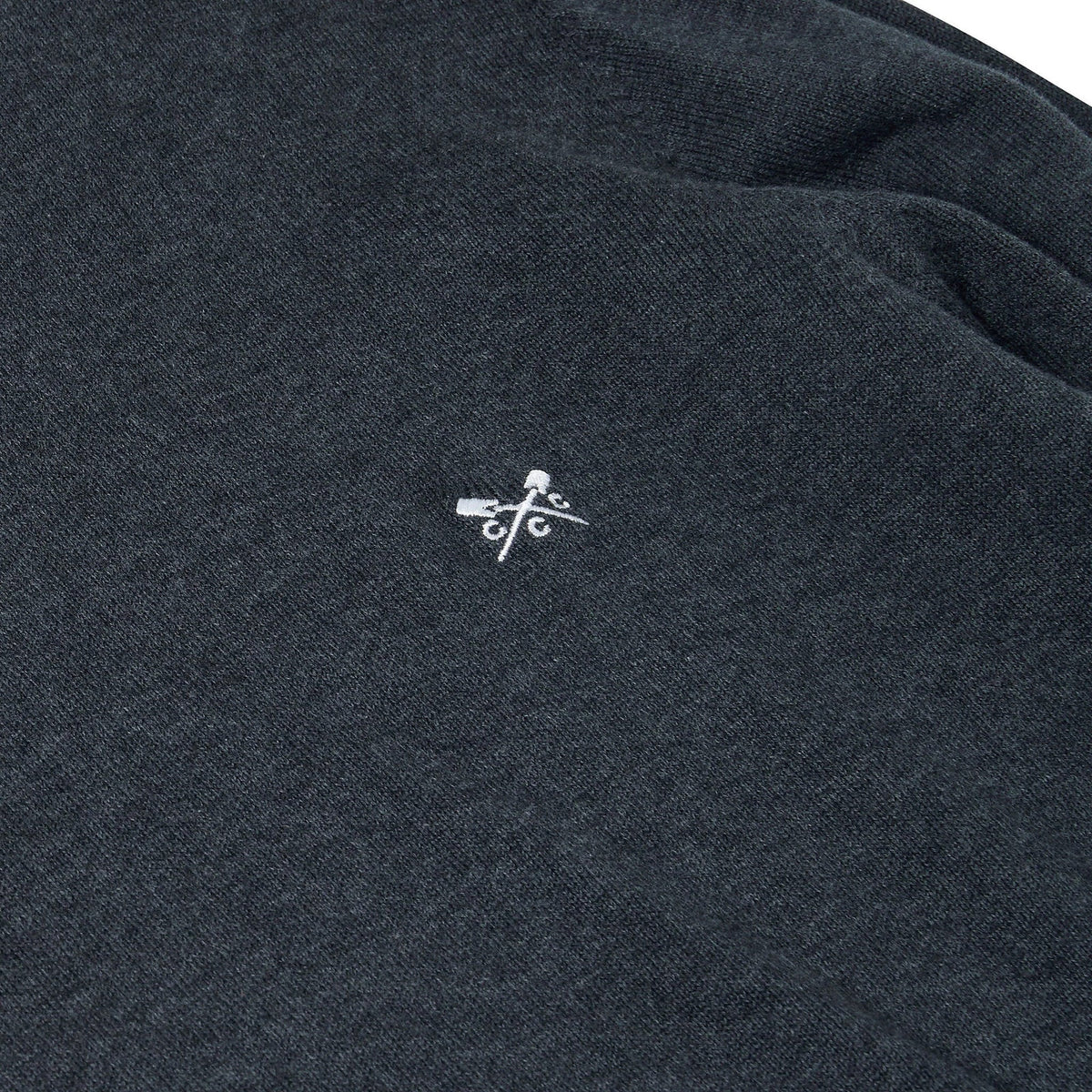 Crew Clothing Men's Cotton Crew Neck Jumper | Random Colour | XS–3XL - Collar Detail - QHA UK