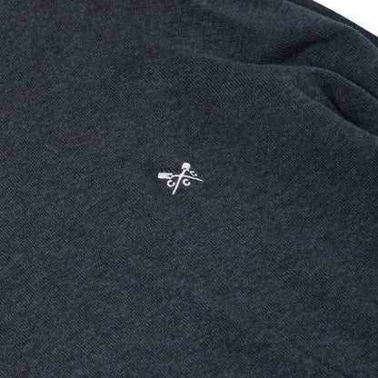 Crew Clothing Men's Cotton Crew Neck Jumper | Random Colour | XS–3XL - Collar Detail - QHA UK