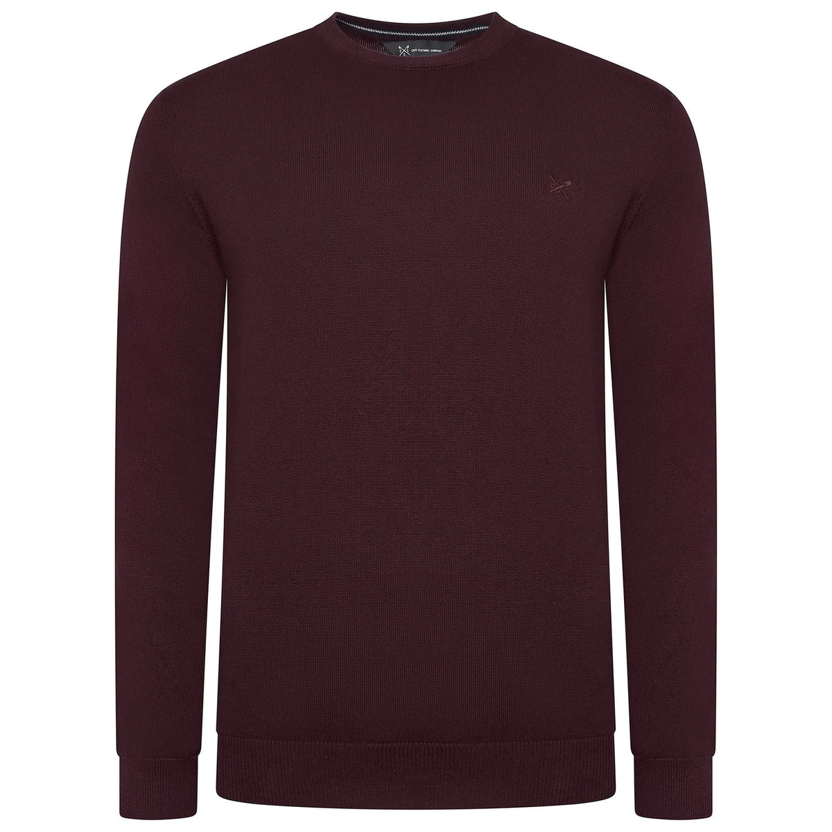 Crew Clothing Men's Cotton Crew Neck Jumper | Random Colour | XS–3XL - Collar Detail - QHA UK
