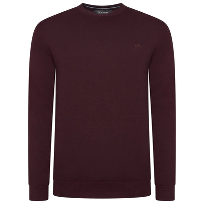Crew Clothing Men's Cotton Crew Neck Jumper | Random Colour | XS–3XL - Collar Detail - QHA UK