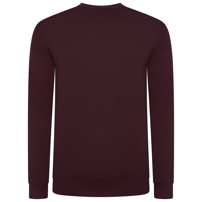 Crew Clothing Men's Cotton Crew Neck Jumper | Random Colour | XS–3XL - Collar Detail - QHA UK