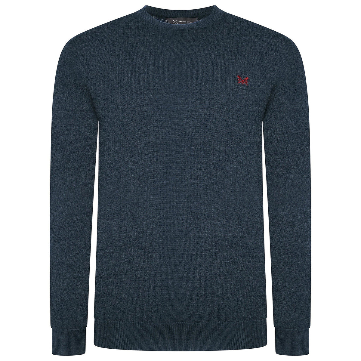 Crew Clothing Men's Cotton Crew Neck Jumper | Random Colour | XS–3XL - Collar Detail - QHA UK