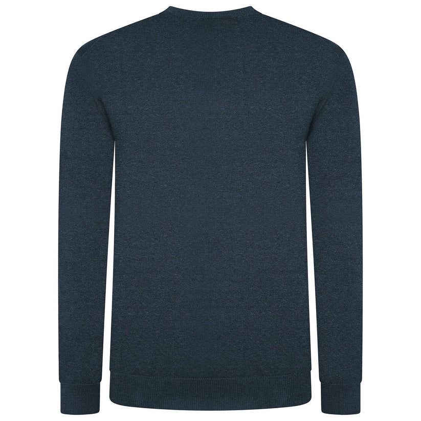 Crew Clothing Men's Cotton Crew Neck Jumper | Random Colour | XS–3XL - Collar Detail - QHA UK