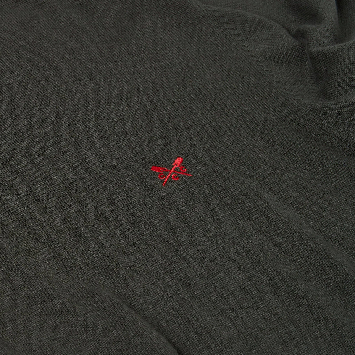 Crew Clothing Men's Cotton Crew Neck Jumper | Random Colour | XS–3XL - Collar Detail - QHA UK
