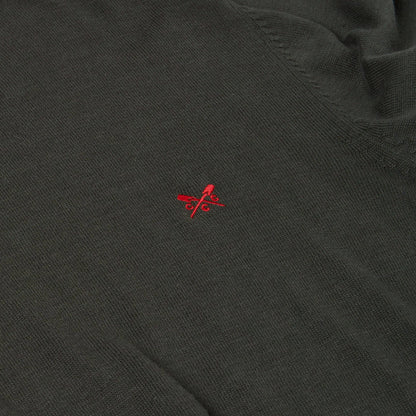 Crew Clothing Men's Cotton Crew Neck Jumper | Random Colour | XS–3XL - Collar Detail - QHA UK