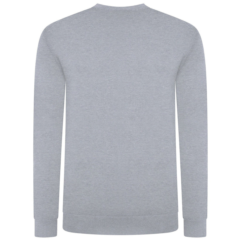 Crew Clothing Men's Cotton Crew Neck Jumper | Random Colour | XS–3XL - Collar Detail - QHA UK