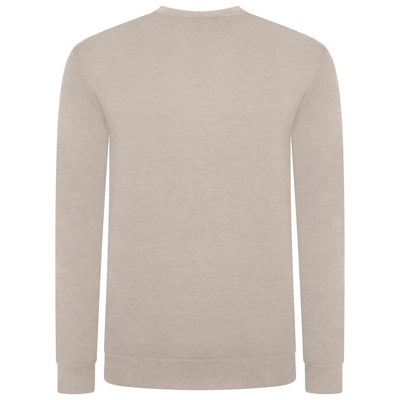 Crew Clothing Men's Cotton Crew Neck Jumper | Random Colour | XS–3XL - Collar Detail - QHA UK
