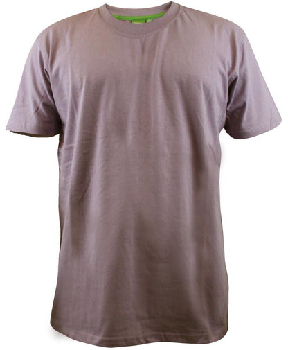 D555 Premium Weight Combed Cotton Crew Neck T-shirts in Size M to XXL, - Collar Detail - QHA UK