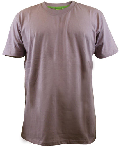 D555 Premium Weight Combed Cotton Crew Neck T-shirts in Size M to XXL, - Collar Detail - QHA UK