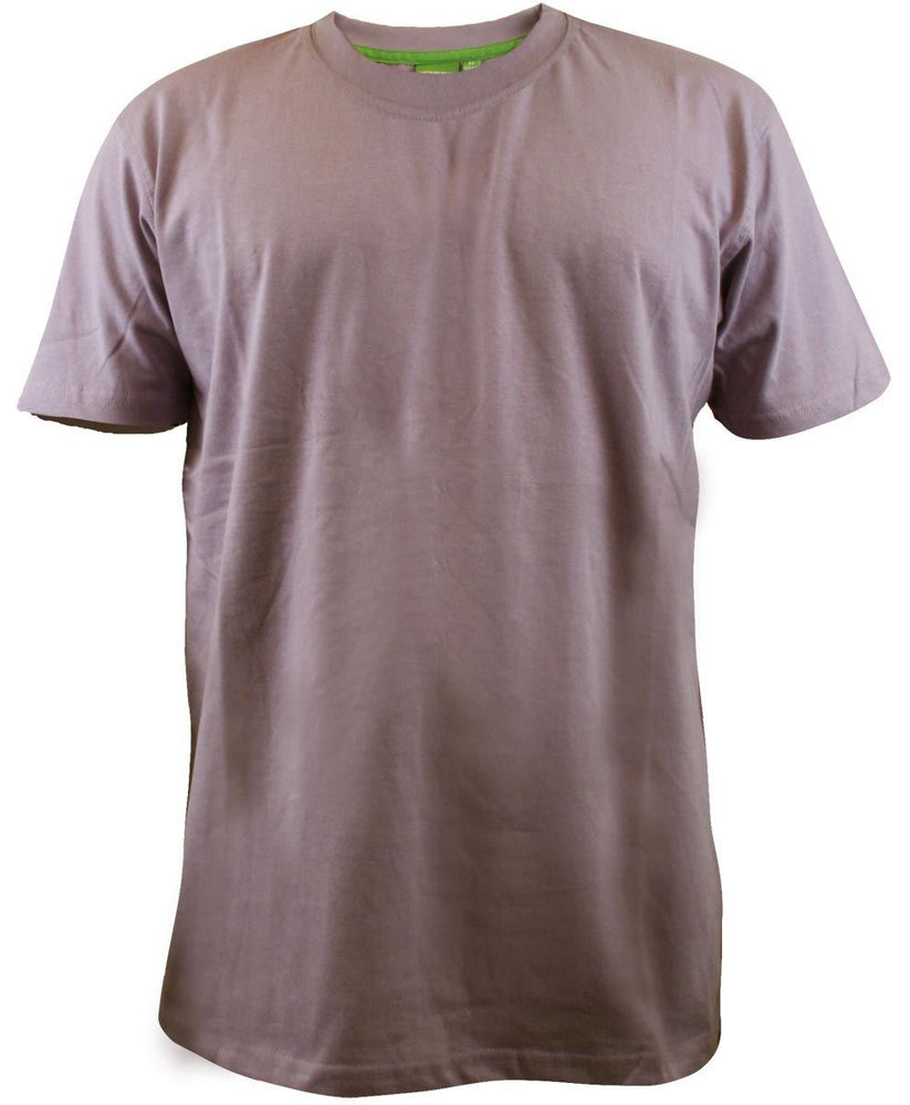 D555 Premium Weight Combed Cotton Crew Neck T-shirts in Size M to XXL, - Collar Detail - QHA UK