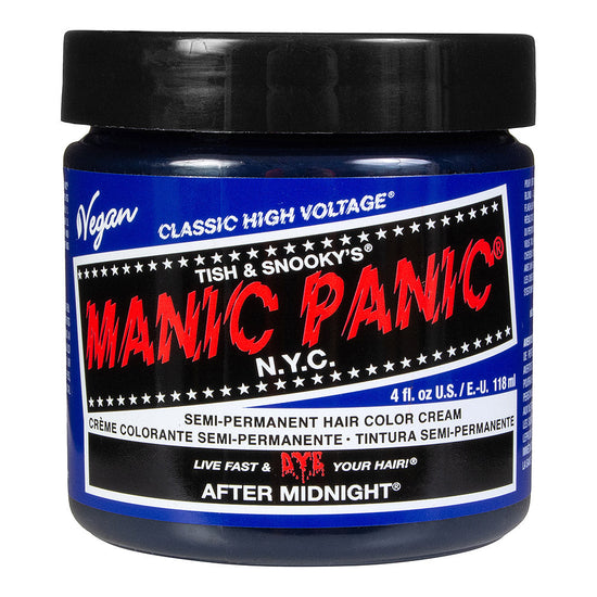 Manic Panic Semi-Permanent Hair Dye Dark Blue After Midnight 118ml - QHA UK