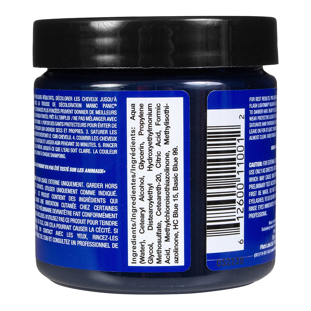 Manic Panic Semi-Permanent Hair Dye Dark Blue After Midnight 118ml - QHA UK