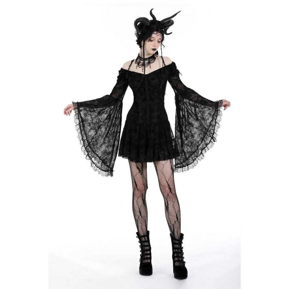 Dark in Love Dress Alora Lace Off-Shoulder ﻿ UK 8-18 - QHA UK