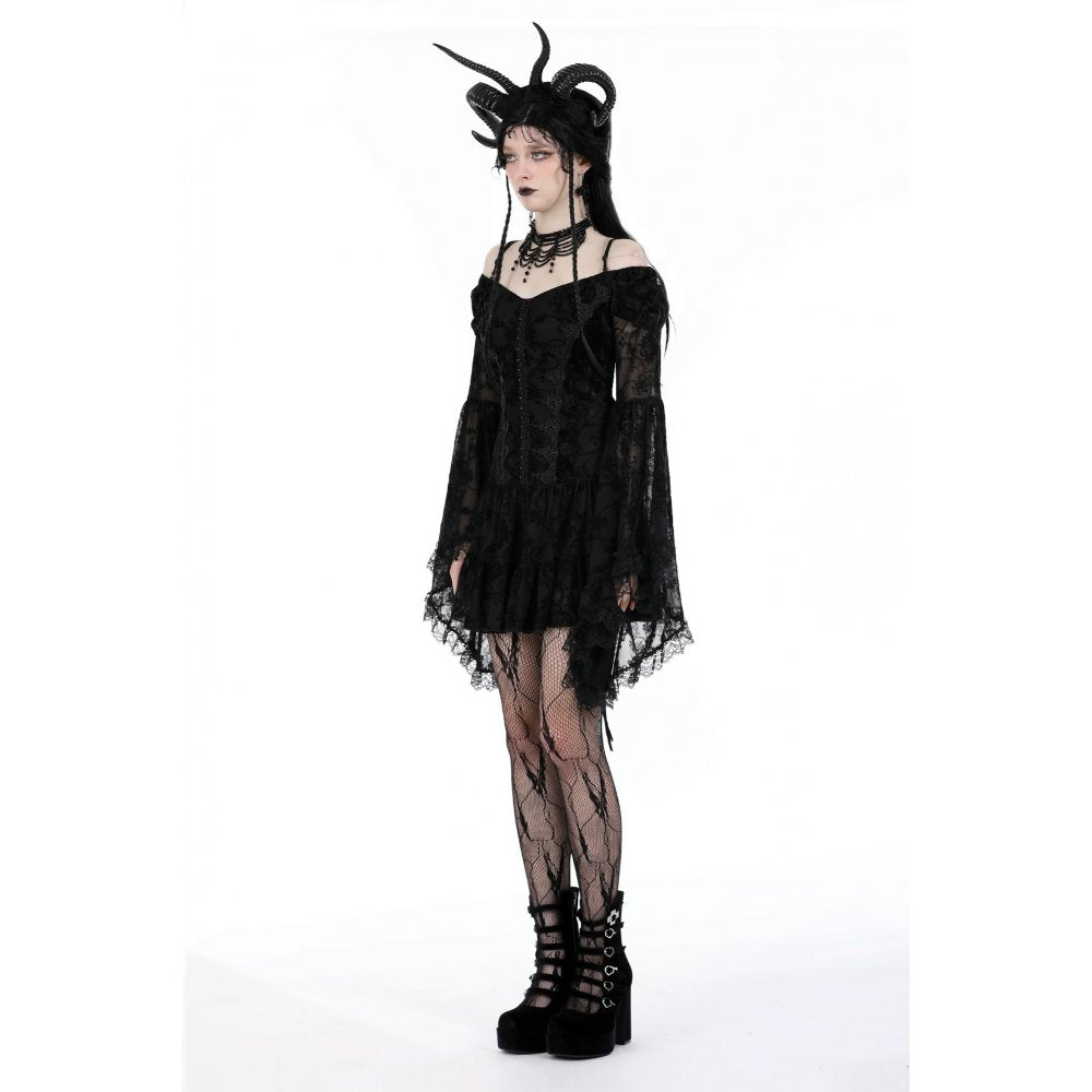 Dark in Love Dress Alora Lace Off-Shoulder ﻿ UK 8-18 - QHA UK